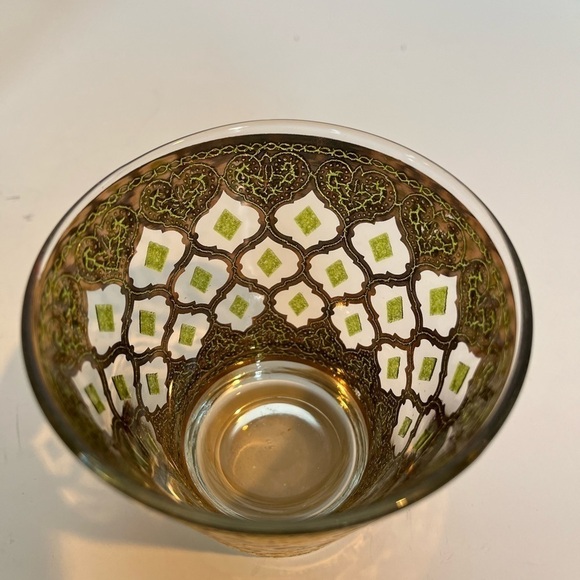 Mid-Century Modern Culver Double Old Fashion Glasses - Valencia Pattern - Picture 5 of 10